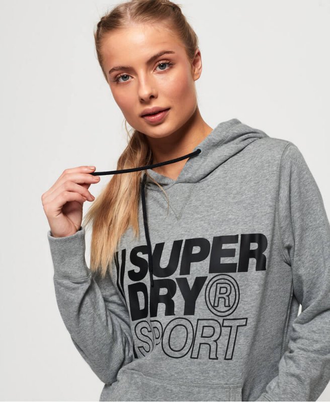 Superdry Damen Kapuzensweatshirt Core Sport Overhead
